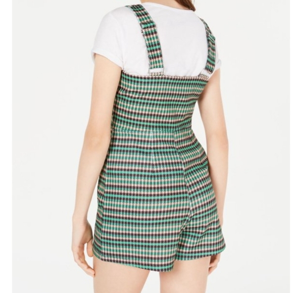 🆕️ Fishbowl Emerald/espresso plaid romper - Picture 3 of 7